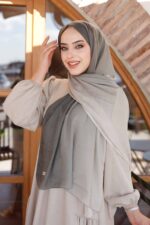 Degrade Desenli Ross Kraşli Şal - Görsel 4