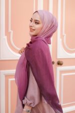 Degrade Desenli Ross Kraşli Şal - Görsel 4