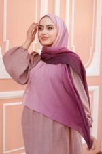 Degrade Desenli Ross Kraşli Şal