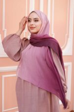 Degrade Desenli Ross Kraşli Şal