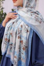 Ross Kraşli Şal-Flowers Desen - Görsel 7