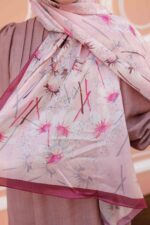 Papatya Desen-Nayf İpek Şal - Görsel 8