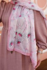 Papatya Desen-Nayf İpek Şal - Görsel 8