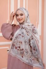 Ross Kraşli Şal-Flowers Desen - Görsel 3