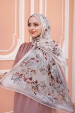 Ross Kraşli Şal-Flowers Desen - Görsel 2