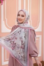 Ross Kraşli Şal-Flowers Desen - Görsel 5