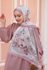 Ross Kraşli Şal-Flowers Desen - Görsel 4