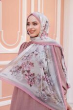 Ross Kraşli Şal-Flowers Desen - Görsel 2