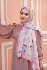 Papatya Desen-Nayf İpek Şal