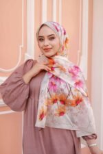 Papatya Desen-Nayf İpek Şal - Görsel 7