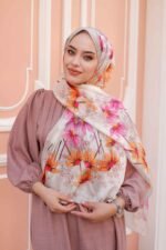 Papatya Desen-Nayf İpek Şal