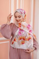 Papatya Desen-Nayf İpek Şal - Görsel 5