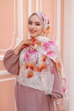 Papatya Desen-Nayf İpek Şal - Görsel 3