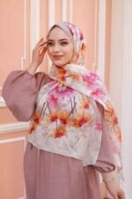 Papatya Desen-Nayf İpek Şal - Görsel 2