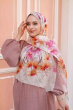 Papatya Desen-Nayf İpek Şal - Görsel 2