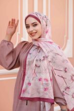 Papatya Desen-Nayf İpek Şal - Görsel 6