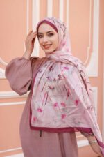 Papatya Desen-Nayf İpek Şal - Görsel 3