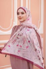 Papatya Desen-Nayf İpek Şal - Görsel 2