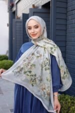 Ross Kraşli Şal-Flowers Desen - Görsel 5