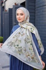 Ross Kraşli Şal-Flowers Desen - Görsel 7
