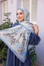 Ross Kraşli Şal-Flowers Desen - Görsel 2