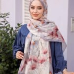 Papatya Desen-Nayf İpek Şal