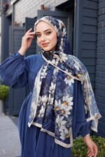 Papatya Desen-Nayf İpek Şal - Görsel 6