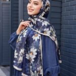 Papatya Desen-Nayf İpek Şal