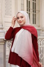 Degrade Desenli Ross Kraşli Şal - Görsel 5