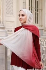 Degrade Desenli Ross Kraşli Şal - Görsel 6