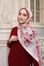 Ross Kraşli Şal-Flowers Desen - Görsel 8