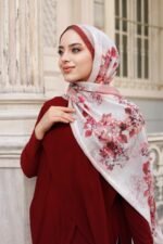 Ross Kraşli Şal-Flowers Desen - Görsel 7