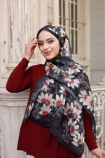 Papatya Desen-Nayf İpek Şal