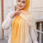 Degrade Desenli Ross Kraşli Şal