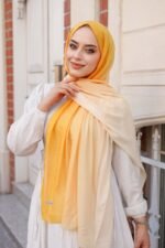 Degrade Desenli Ross Kraşli Şal