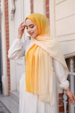 Degrade Desenli Ross Kraşli Şal - Görsel 4