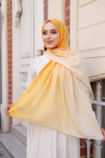 Degrade Desenli Ross Kraşli Şal - Görsel 6