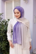 Degrade Desenli Ross Kraşli Şal - Görsel 4