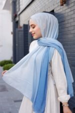 Degrade Desenli Ross Kraşli Şal - Görsel 3