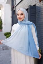 Degrade Desenli Ross Kraşli Şal - Görsel 7