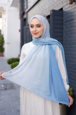 Degrade Desenli Ross Kraşli Şal - Görsel 7