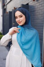 Degrade Desenli Ross Kraşli Şal - Görsel 3