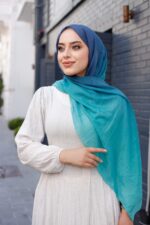 Degrade Desenli Ross Kraşli Şal