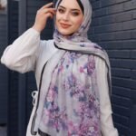 Ross Kraşli Şal-Flowers Desen