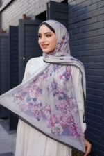 Ross Kraşli Şal-Flowers Desen - Görsel 2