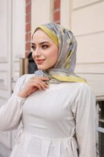 Papatya Desen-Nayf İpek Şal - Görsel 6