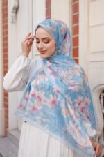 Papatya Desen-Nayf İpek Şal - Görsel 3
