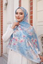 Papatya Desen-Nayf İpek Şal