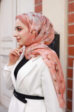 Papatya Desen-Nayf İpek Şal - Görsel 8