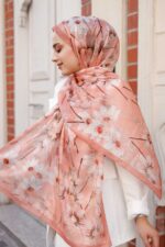 Papatya Desen-Nayf İpek Şal - Görsel 5